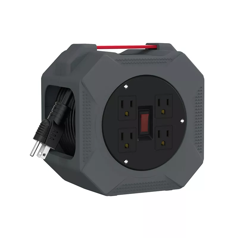 4 Outlet Gulungan Kabel Plastik 30 kaki