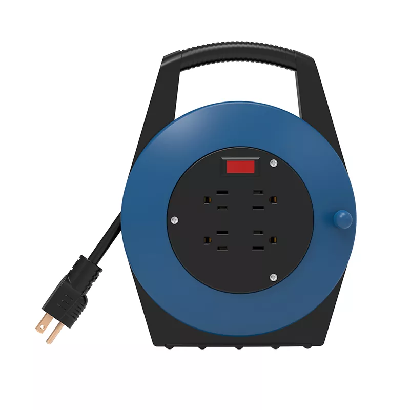 4 outlet gulungan kabel plastik USB 20ft